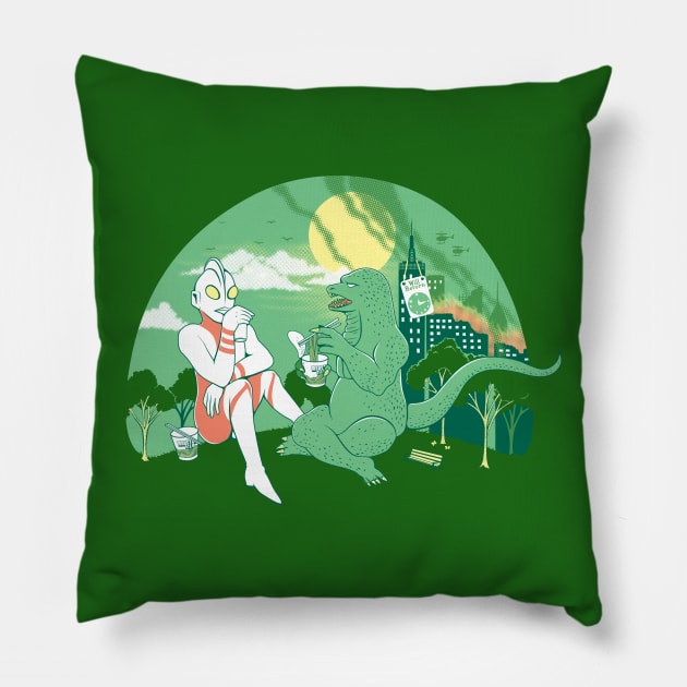 Lunch Break Pillow by Made With Awesome