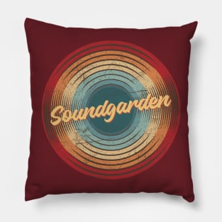 soundgarden vintage circle Pillow