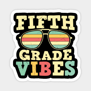 Back to School 5th Grade Vibes Magnet