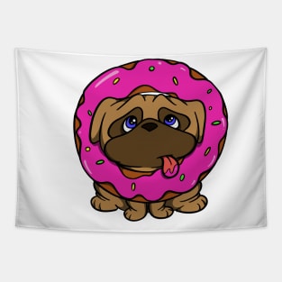 Donut Pug Tapestry