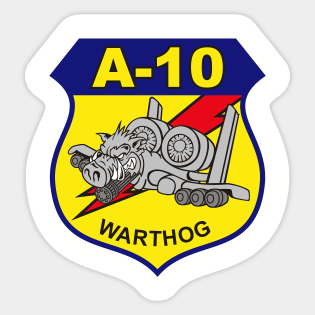 A10 Warthog Warthog Sticker TeePublic