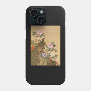 Peacocks and Peonies Phone Case