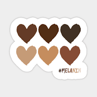 Melanin Hearts Skin Tone Magnet