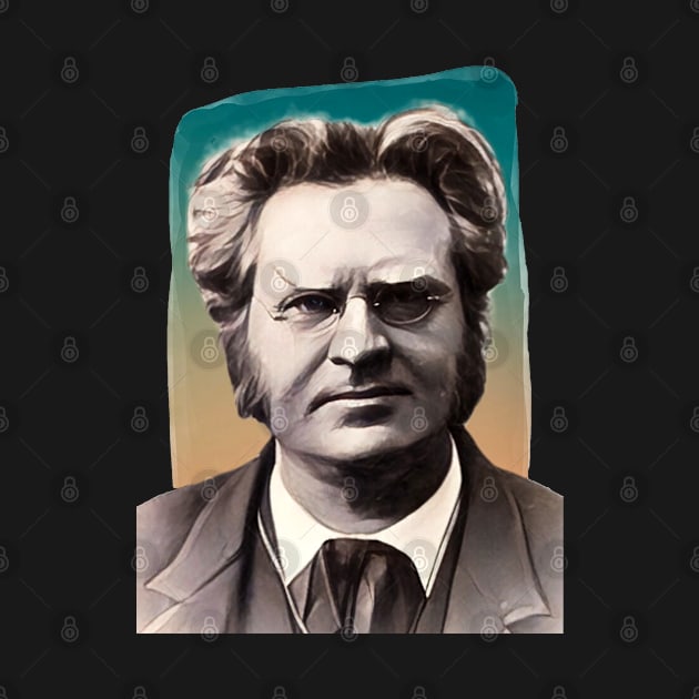 Norwegian Writer Bjørnstjerne Bjørnson illustration by Litstoy 