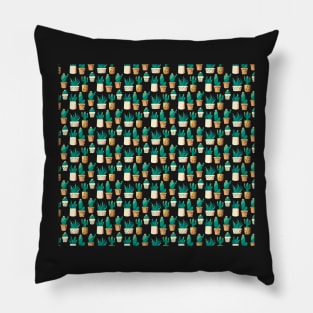 Cacti and Succulent Potted Plants Pillow