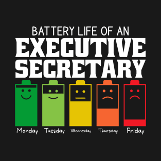 Battery Life Of An Executive T-Shirt