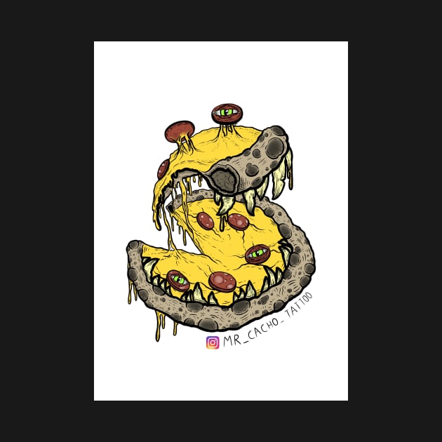 Pizza eats you instead by Mister Cacho
