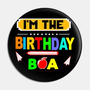 Im The Birthday Boy Game Gaming Family Matching Birthday Pin