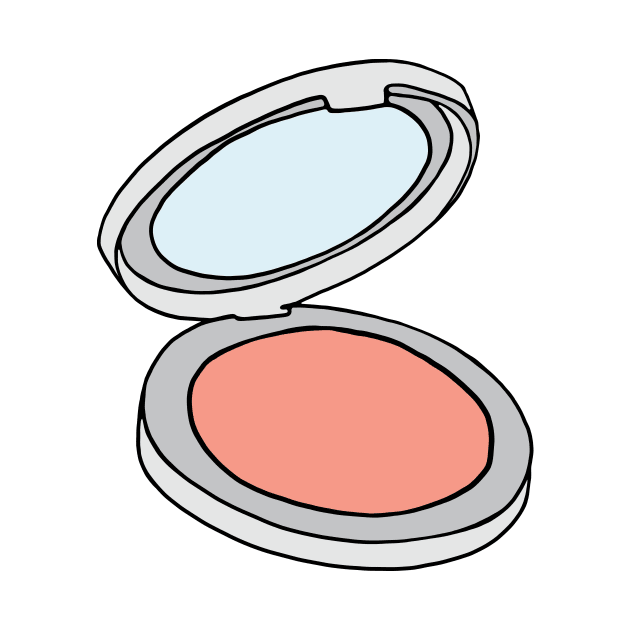 Pink Blush Compact Makeup by murialbezanson