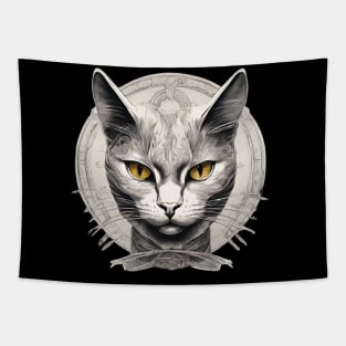 symbolism cat art emblem pt2 Tapestry