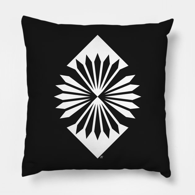 Black Diamonds geometrics Pillow by MastaKong19