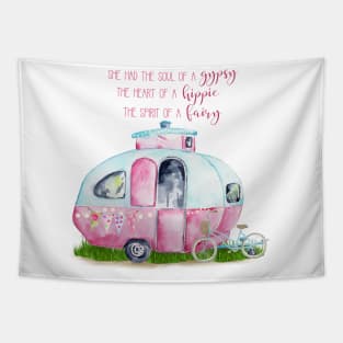 "Gypsy Hippie Fairy" Retro Camper Caravan Tapestry