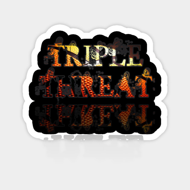 Triple Threat Basketball Sports Graphic Saying Aau Baller Fans