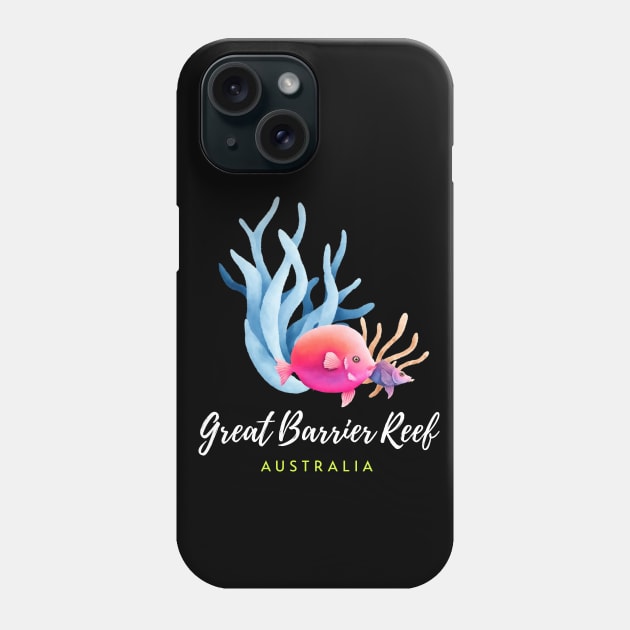 Great Barrier Reef Coral Australia Tropical Fish Phone Case by TGKelly