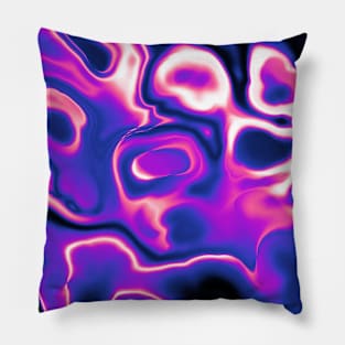 Genderfluid Pride Abstract Swirled Spilled Paint Pillow