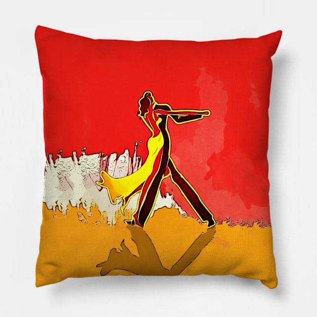 Ballroom dance Pillow by doniainart