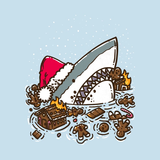 Gingerbread Destruction Shark by nickv47