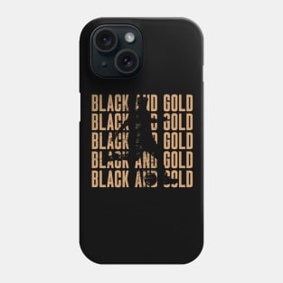 LAFC Black and Gold Soccer Player Phone Case