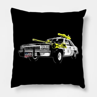 Highway Punchado Car Upgraded v. Blank Text Code Yellow Pillow