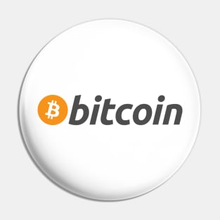 Bitcoin Logo With Name Pin