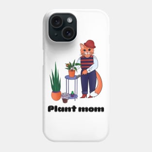 Plant mom - a cute cat Phone Case