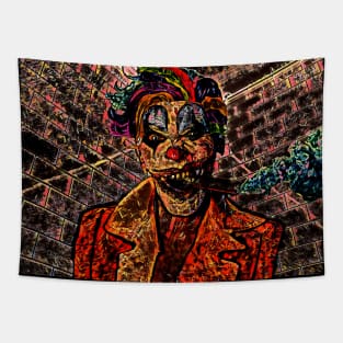 Clown smoking a cigar Tapestry