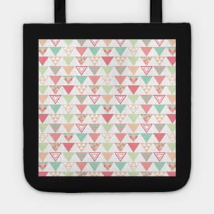 Pastel Triangle Pattern Tote