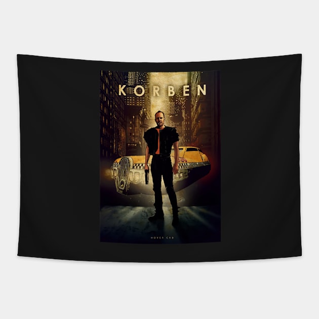 Korben Dallas - Hover Car - Car Legends Tapestry by Great-Peoples