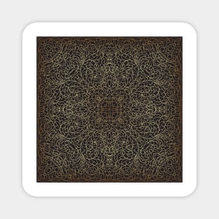 Arabic ornate golden pattern Magnet