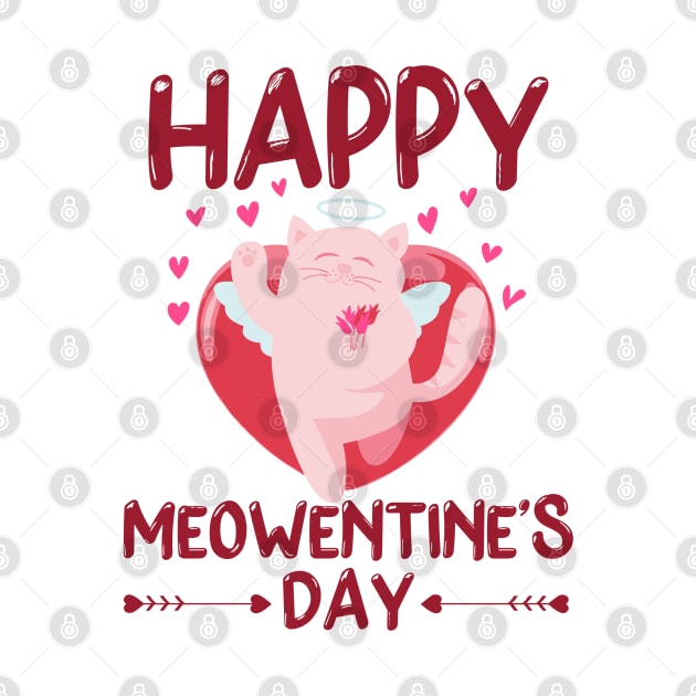 Valentines Day Happy Meowentine's Day Cat Lover by rhazi mode plagget