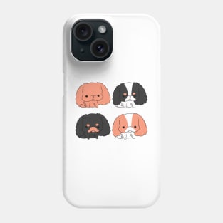 Kawaii Cavalier King Charles Spaniel - Ruby, Blenheim, Tri and Black and Tan Phone Case