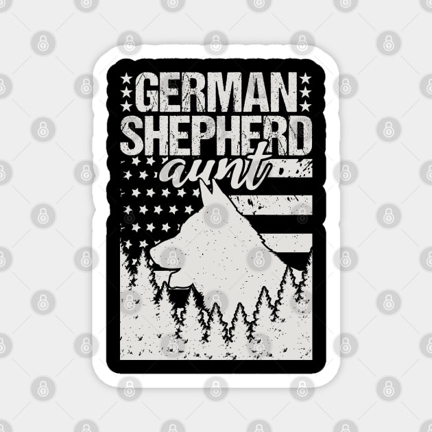 German Shepherd Aunt Birthday Gift Magnet by Tesszero