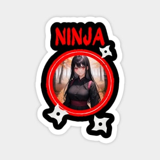 Ninja Target Love Cute Anime Girl Magnet