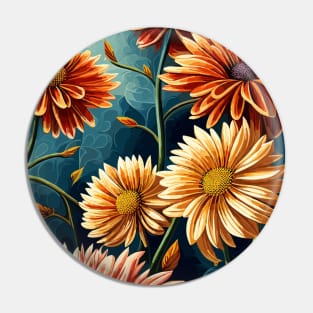 Floral Mosaic: Vibrant and Colorful Design Pin