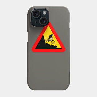 Roadsign: downhiller Phone Case