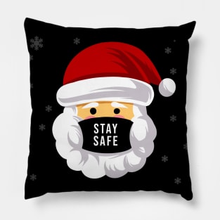 Stay Safe Christmas Santa Pillow