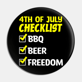 4th of July Celebration Essentials: BBQ, Beer, and Freedom Pin