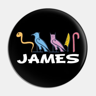 JAMES-American names in hieroglyphic letters-James, name in a Pharaonic Khartouch-Hieroglyphic pharaonic names Pin