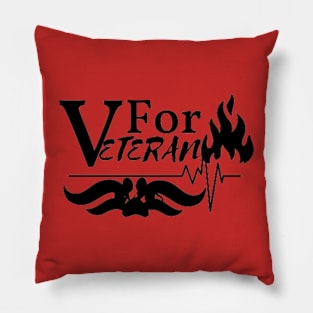 V For Veteran Pillow