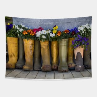 Flowers on a Porch Tapestry