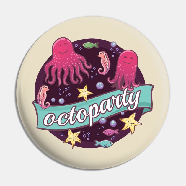 Octoparty Pin by XINNIEandRAE