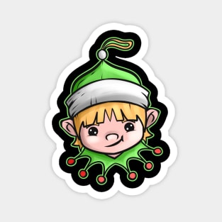 Kawaii Xmas Christmas Tree Ball Globe Kawaii Elf Christmas Magnet