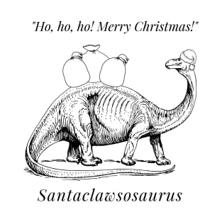 Santa Claus Dinosaur T-Shirt