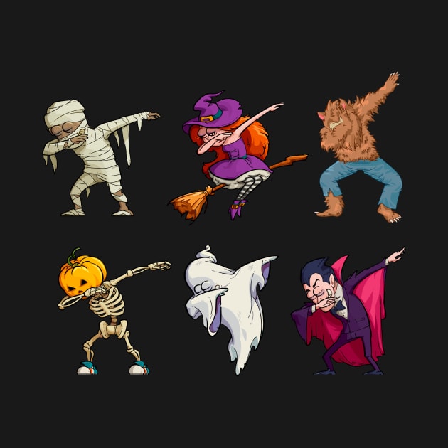 Dabbing monsters by Vappi