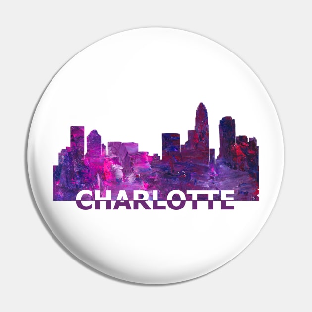 Charlotte Skyline Pin by artshop77