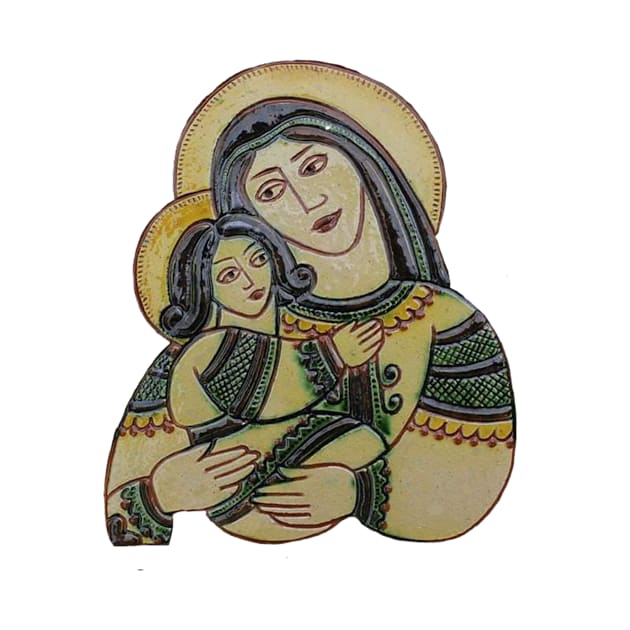 God mother with Jesus christmas decor by Gogodzy