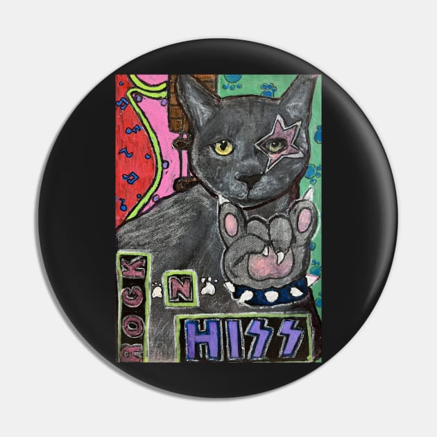 Rock n Hiss Pin by Artladyjen