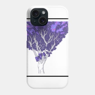 Purple Tree Circle Design Phone Case