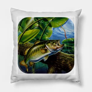 Fresh Bass Fish Under The River Pillow