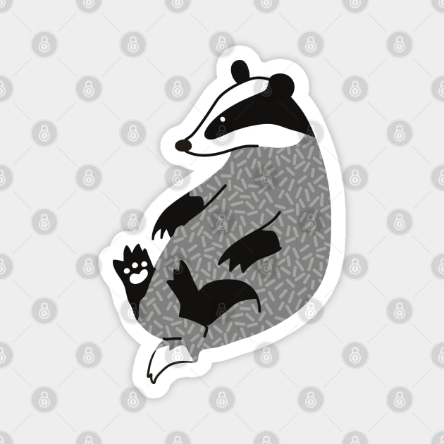 Little badger Magnet by Wlaurence